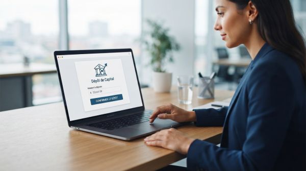 Le dépôt de capital en ligne, simple et rapide